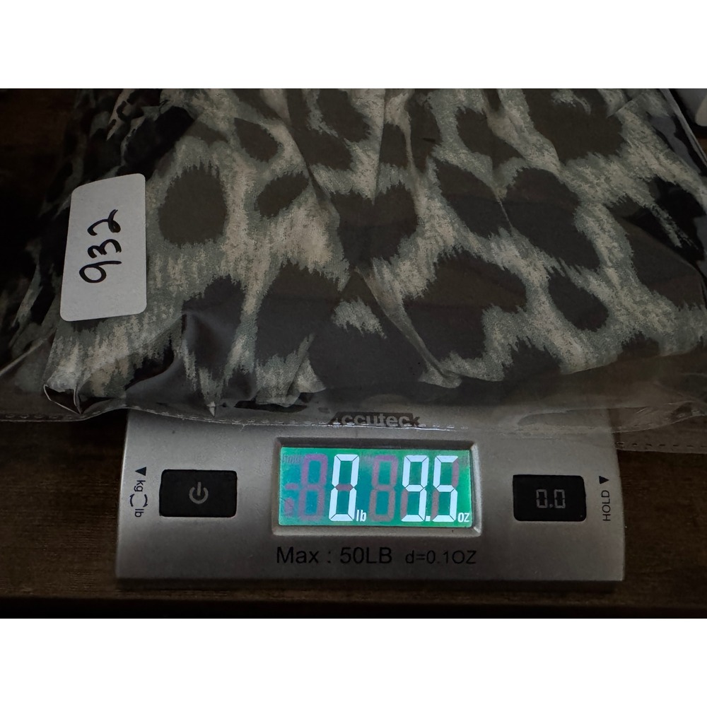 Gigio USA Wide Leg Pants Womens Medium Green Mixed Leopard Print TC1535 - Picture 13 of 13